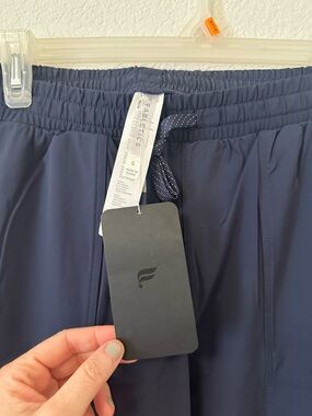 NWT Fabletics Deep Navy Drawstring Performance Shorts